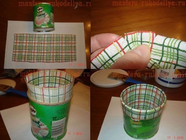 МК Бочонок из прищепок и банки от чипсов МК Бочонок из прищепок и банки от чипсов