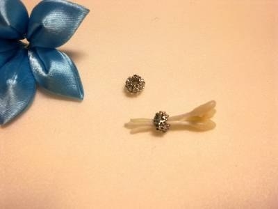 МК Цветок канзаши с острыми лепестками