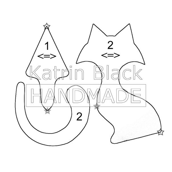 Выкройки игрущек из флиса/фетра