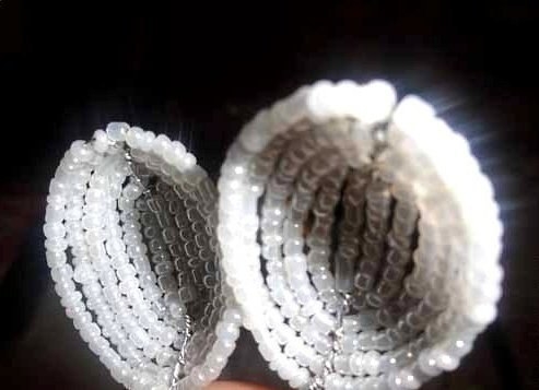 МК Подснежники из бисера