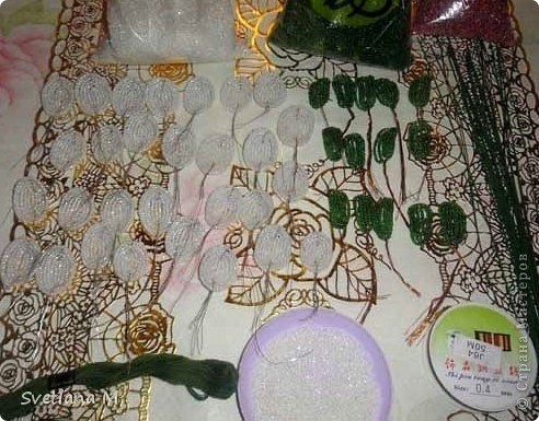 МК Подснежники из бисера