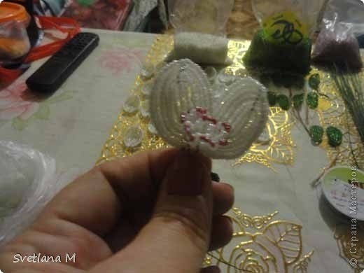 МК Подснежники из бисера