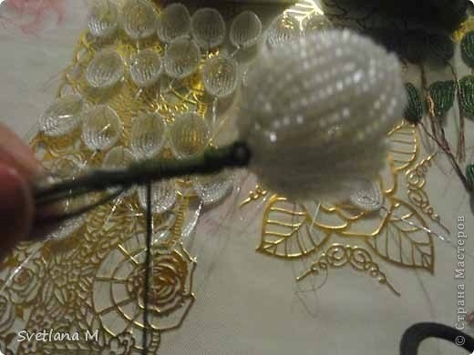 МК Подснежники из бисера