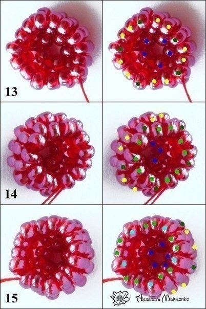 Вкусная малинка из бисера Вкусная малинка из бисера