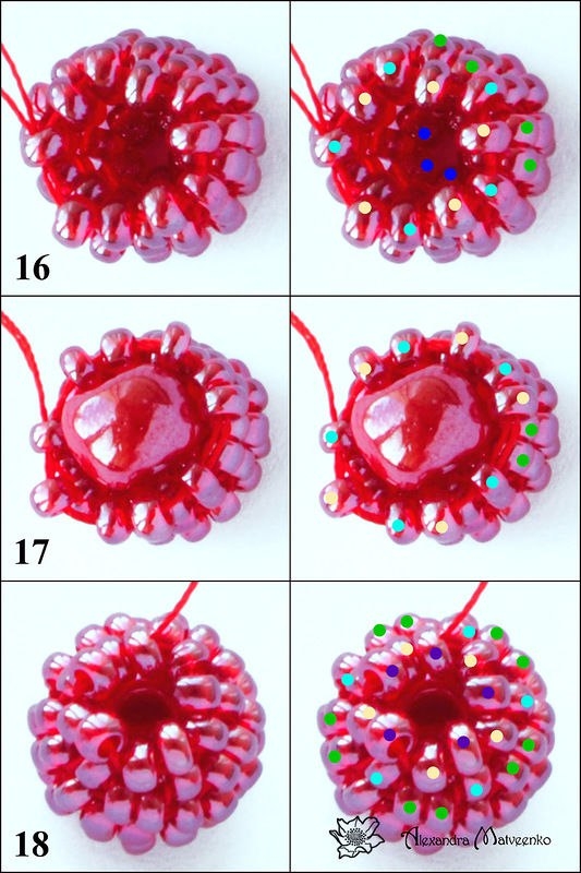 Вкусная малинка из бисера Вкусная малинка из бисера