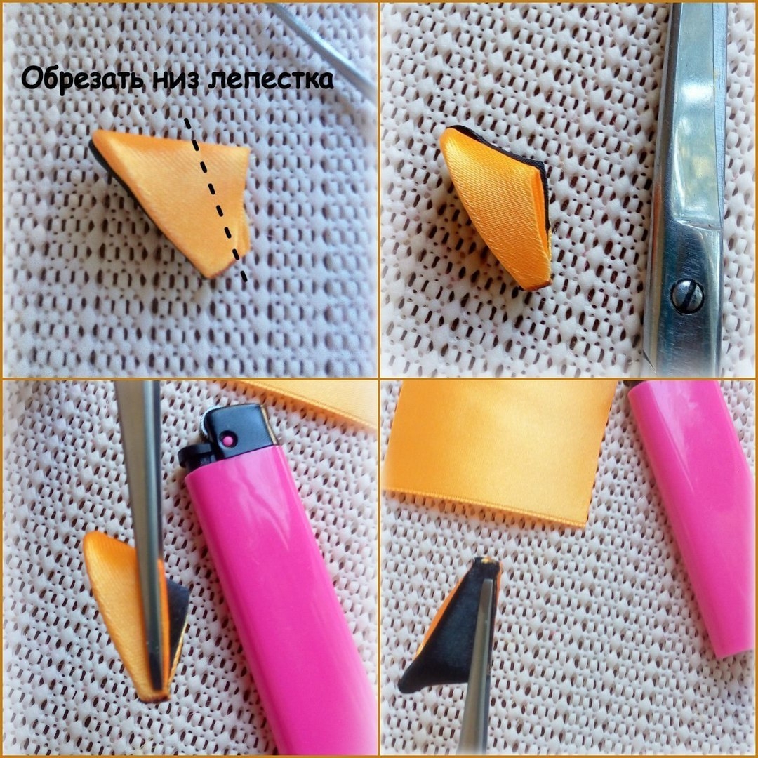 Бабочка из лент