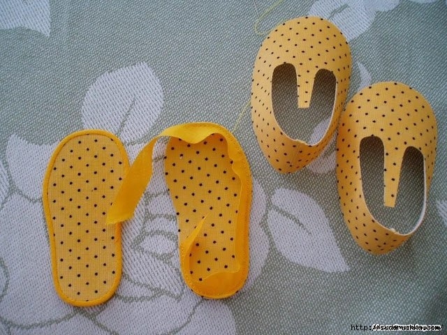 МК Шьем тапочки пинетки