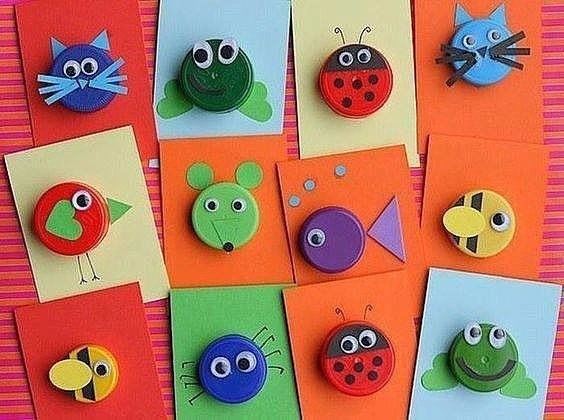 Поделки из пластиковых крышек Поделки из пластиковых крышек
