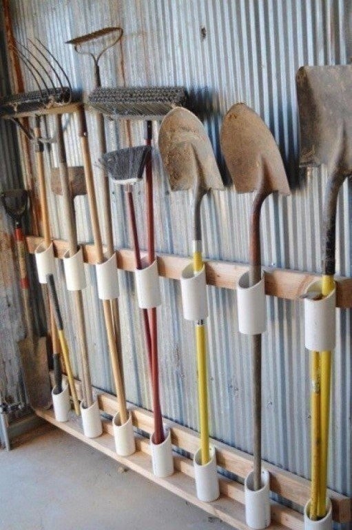 Идеи организованного хранения дачных инструментов