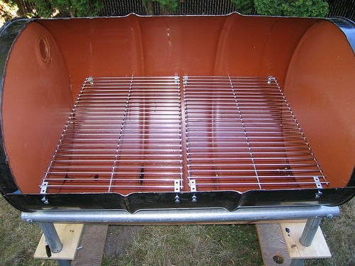 Мангал из бочки